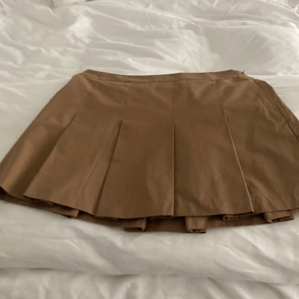 Amazing pleated brownish/ beige mini